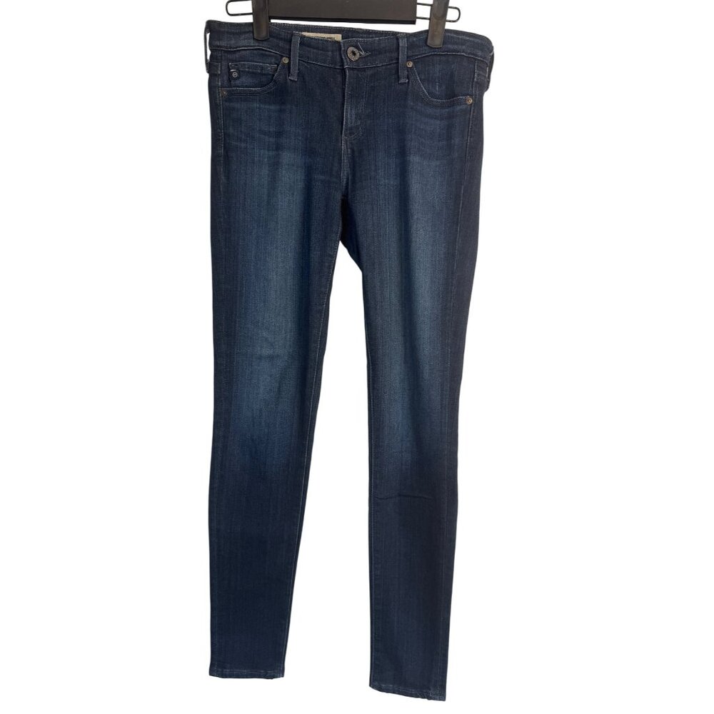 AG Adriano Goldschmied 25R Waist The Legging Ankle Super Skinny Jeans Dark Wash